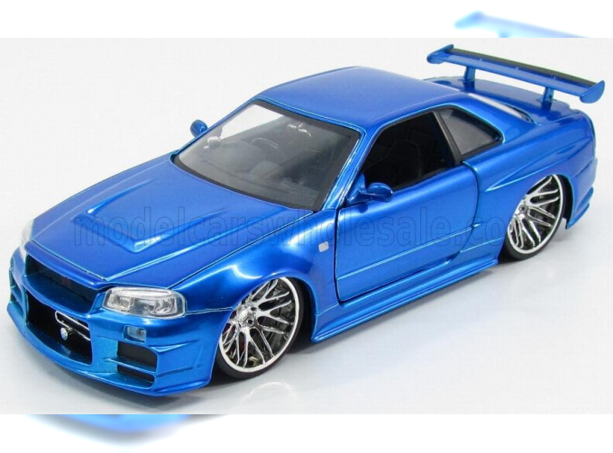 NISSAN Brian's Skyline Gt-r R34 2002 - Fast & Furious I (2001), Matt Blue