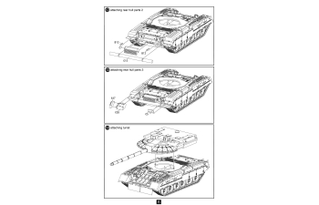 Сборная модель Russian танк Т-80UM2 (Black eagle) Main Batt­le Tank