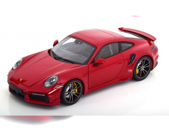 PORSCHE 911 (992) Turbo S Sport Design (2021), red