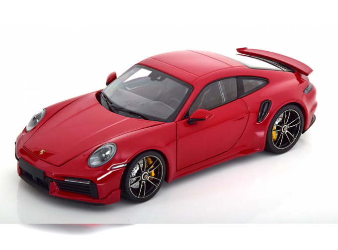 PORSCHE 911 (992) Turbo S Sport Design (2021), red