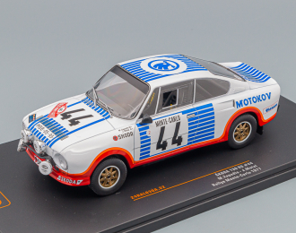 SKODA 130rs Team Skoda (night Version) №44 15th Rally Montecarlo (1977) Miroslav Zapadlo - Jiri Motal, White Blue Red