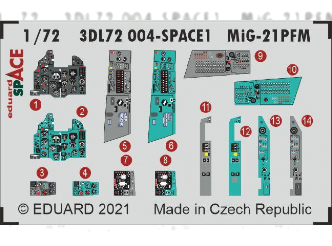 3D Декаль для МиGG-21ПФМ SPACE