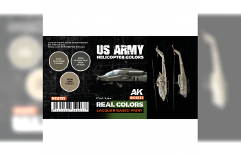 Набор лаковых красок, цвета вертолета армии США / US Army Helicopter Colors Set