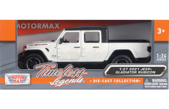 JEEP Gladiator Rubicon Pick-up Soft-top (2021), White Black