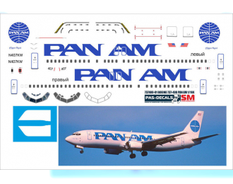 Декаль на Boing 737-400 Pan- Am без полосы