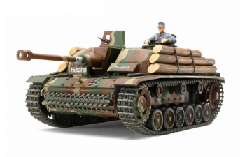 Сборная модель САУ Sturmeschütz III Ausf.G (Финская Армия) с фигурой танкиста