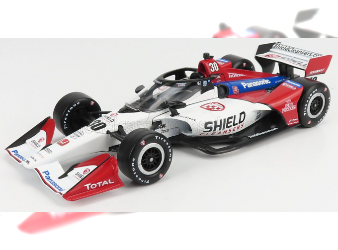 HONDA Team Rahal Letterman Lanigan Racing №30 Indianapolis Indy 500 Indycar Series (2021) Takuma Sato, White Red Blue