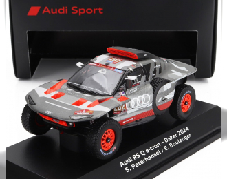 AUDI Rs Q E-tron E2 Team Audi Sport №202 Rally Dakar (2024) Stephane Peterhansel - Edouard Boulanger, Grey Silver Black