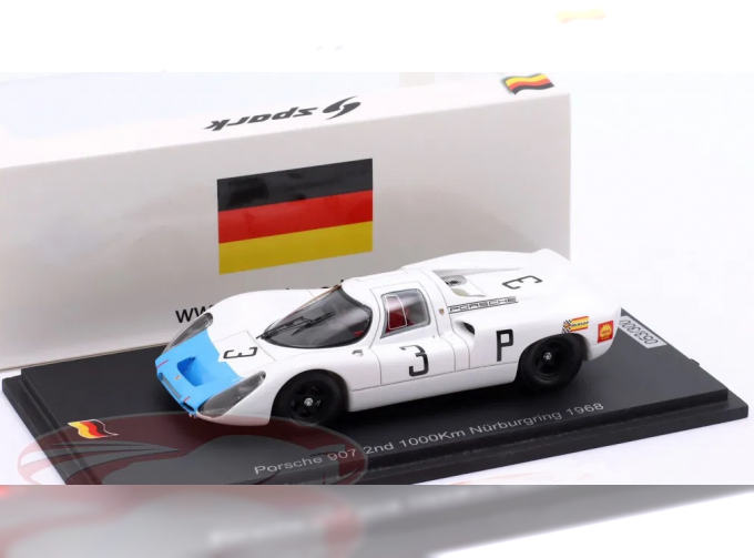 PORSCHE 907 №3 2nd 1000km Nürburgring 1968 Herrmann, Stommelen (1968)