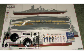 Сборная модель Японский линкор Kongo с экипажем