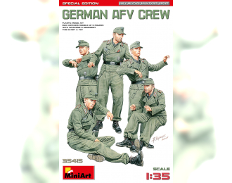 Сборная модель немецкий бронетранспортерный экипаж / German Afv Crew Military Figures