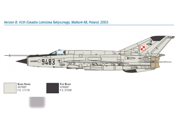 Сборная модель Самолет MiG-21bis "Fishbed"