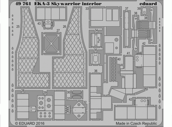 Фототравление для EKA-3 Skywarrior interior