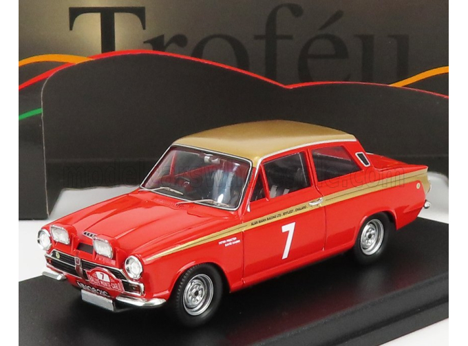 FORD Lotus Cortina №7 Rally Montecarlo P.r.Procter - D.Mabbs (1966), Red Gold