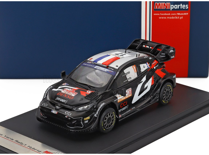 TOYOTA Yaris Gr Rally1 Hybrid Team Toyota Gazoo Racing Wrt №17 2nd Rally Sardinia (2024) Sebastien Ogier - Vincent Landais, Matt Black