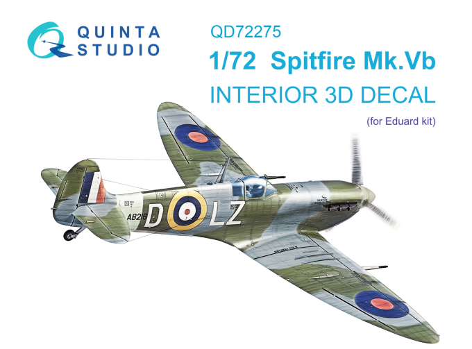3D Декаль интерьера кабины Spitfire Mk.Vb (Eduard)
