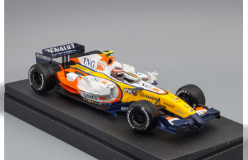 RENAULT F1 Team R27 Heikki Kovalainen, white / yellow / orange / dark blue