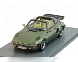 PORSCHE 930 SE Targa Flatnose (1987), green metallic