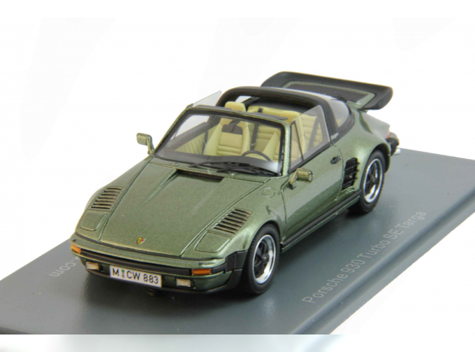PORSCHE 930 SE Targa Flatnose (1987), green metallic