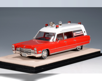 CADILLAC Miller-Meteor Ambulance (1968), Red/White