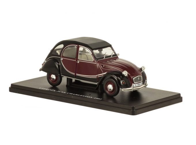 CITROEN 2CV Charleston (1982), Auto Vintage, dark red / black