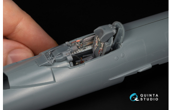 Декаль интерьера кабины МиГ-21Р, серые панели (Eduard) (с 3D-печатными деталями)