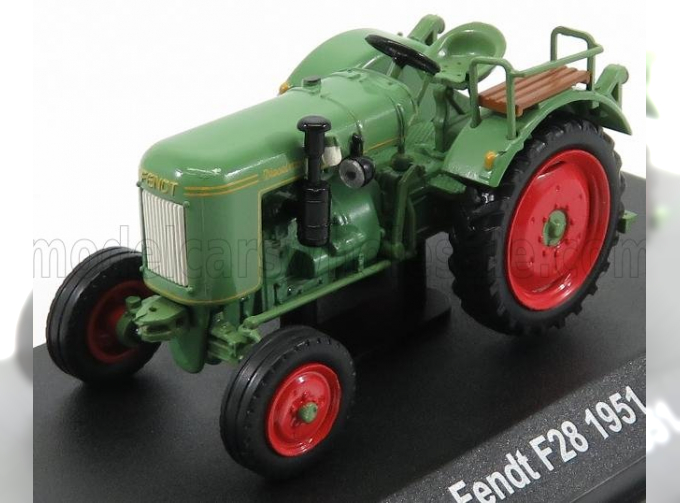 FENDT F28 Tractor Truck 1951 - Con Vetrina - With Showcase, Green Red