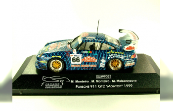 PORSCHE 911GT2 "Montoit" #66 (Le Mans 1999), синий с голубым