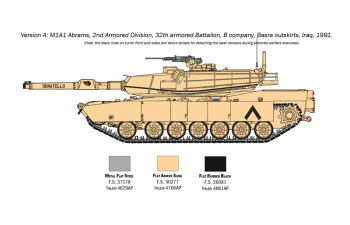 Сборная модель М1А2 ABRAMS с экипажем