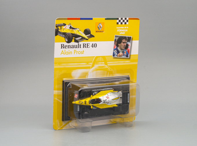 RENAULT RE 40 Alain Prost #15, yellow / black / white