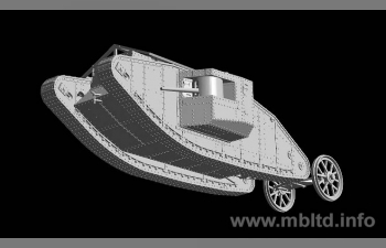 Сборная модель Британский танк Mk I "Male"