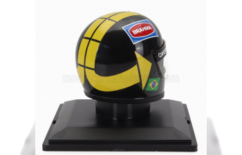 HELMET F1 Casco - Brabham Bt44 Team Martini Racing N8 Season (1975) Carlos Pace, Black Yellow