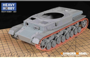 WWII German Pz.III/IV 40cm Normal Tracks Late Pattern B (Fit for Pz.III ausf.M-N /StuG.III ausf.G/Pz.IV ausf.H-J/StuG.IV/Hummel family )