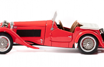 HRG 1500 Roadster (Top down) (1947), red