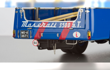 FIAT 642rn2 Truck Bartoletti Maserati Car Transporter (1957), Blue Yellow