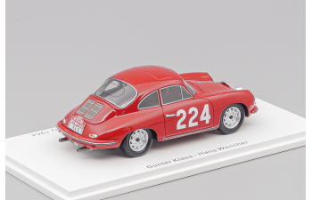 Porsche 356B T6 Carrera 2 #224 Monte Carlo Rally 1964 G. Klass - H. Wencher, red