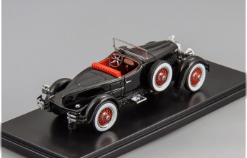 STUTZ Blackhawk Boattail roadster open roof (1928), black