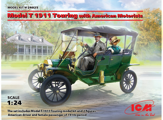 Сборная модель Model T 1911 Touring c американскими автолюбителями