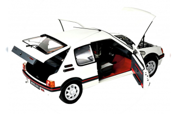 Сборная модель PEUGEOT 205 1.9 GTI KIT with 720 parts, mit Beleuchtung und Soundfunktion, white