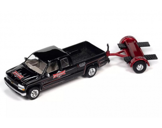 CHEVROLET Silverado с прицепом Tow Dolly (2002), черный