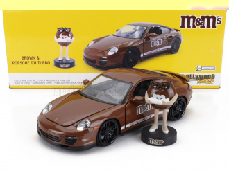 PORSCHE 911 997 Turbo With M&m's Figure (2007), Brown