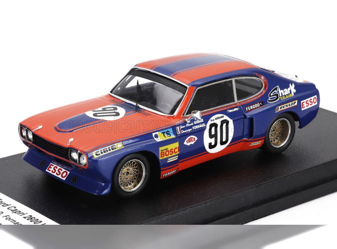 FORD Capri 2600 Lv 3.0l V6 №90 24h Le Mans (1974) Jean Claude Guerie - Dominique Fornage - Serge Godard, Red Blue