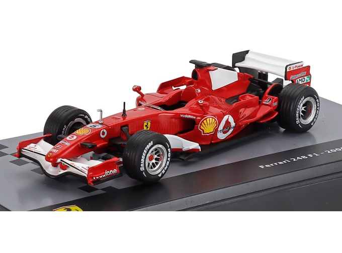 FERRARI F1 248 F1 №6 Season (2006) Felipe Massa - Con Vetrina - With Showcase, Red White