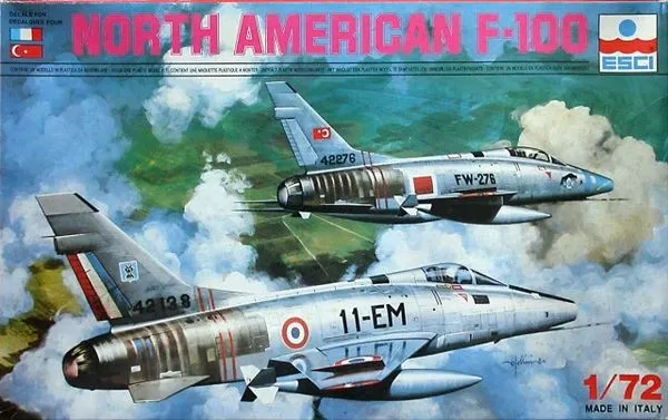 Сборная модель North American F-100