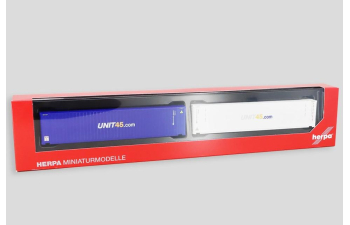 Комплект контейнеров Unit 45 - 2 шт, синий/белый