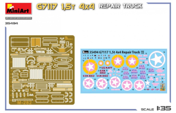 Сборная модель CHEVROLET G7117 4x4 Truck Military 1955