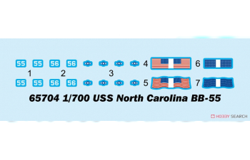 Сборная модель Top Grade North Carolina BB-55