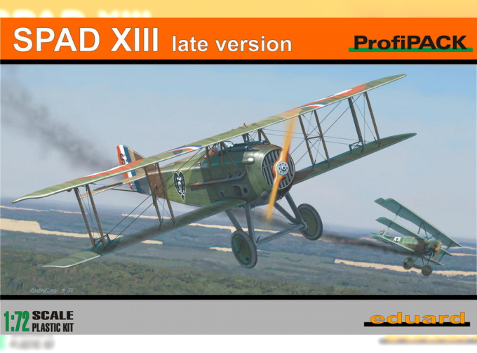 Сборная модель Самолет Spad XIII поздняя версия (ProfiPack)