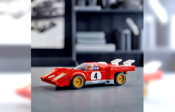 FERRARI Lego Speed Champion - 512m №4 Racing (1970) - 291 Pezzi - 291 Pieces, Red