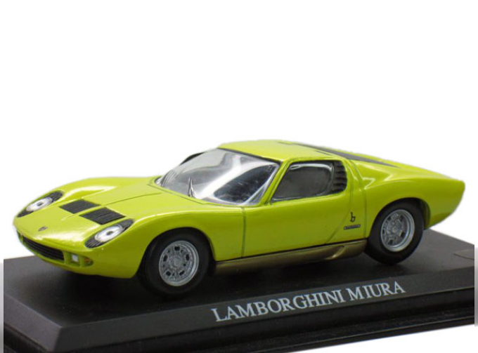 LAMBORGHINI Miura, CAR collection 1:43, лимонный